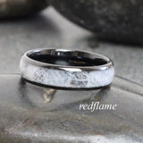 Wedding Dress Inlay Ring Tungsten carbide ring 4 mm 6 mm 8 mm- Custom Order