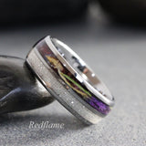 Wedding Dress and flower Tungsten Carbide Ring- Custom Order