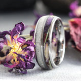 Wedding Dress and flower Tungsten Carbide Ring- Custom Order