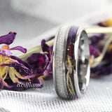 Wedding Dress and flower Tungsten Carbide Ring- Custom Order