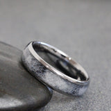 Wedding Dress Inlay Tungsten Carbide Ring- Custom Order