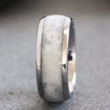 Wedding Dress Inlay Tungsten Carbide Ring 4 mm 6 mm 8 mm- Custom Order