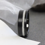 Wedding Dress Fabric Inlay Tungsten Carbide Ring 6 mm 8 mm- Custom Order