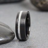 Wedding Dress Fabric Inlay Tungsten Carbide Ring 6 mm 8 mm- Custom Order