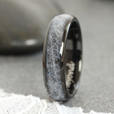 Wedding Dress Inlay Tungsten Carbide Ring 4 mm 6 mm 8 mm- Custom Order