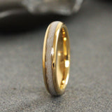 Wedding Dress Inlay Tungsten carbide Band 4 mm 6 mm 8 mm, Custom Order