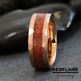 Natural Buffalo Turquoise Black Tungsten Carbide Rings - Custom Order